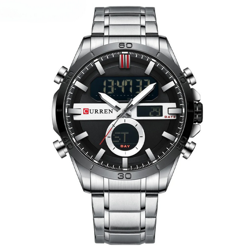 Sawyer - Chronograph Sport Digitaluhr aus Edelstahl