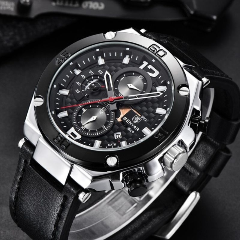 Quarz-multifunktions-sport-chronographenuhr