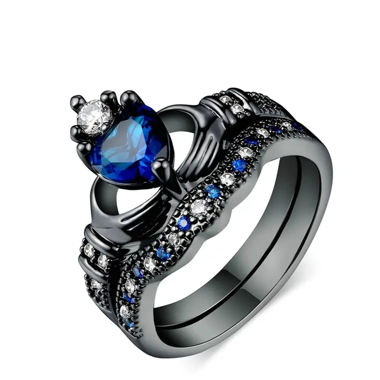 Fiona - Keltischer Drache Blauer Ring