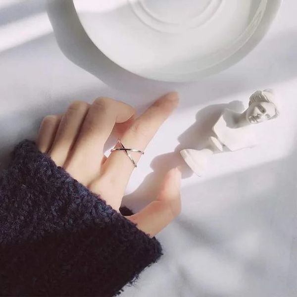 Alanna - Silber Kreuz Ring