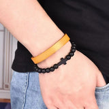 Lance - Leder Wickelarmband