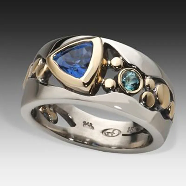 Blauer vintage ring