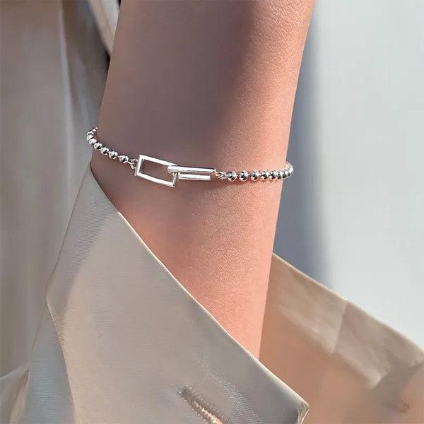 Esme - Silbernes Perlenarmband