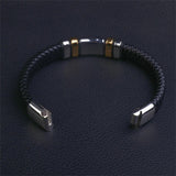 Tello - Schwarzes Lederarmband