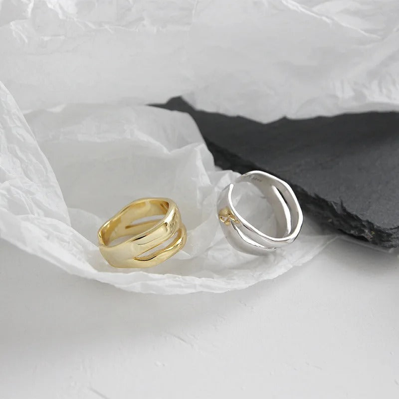 Djanna - Sophisticated Geometrischer Twist-Ring