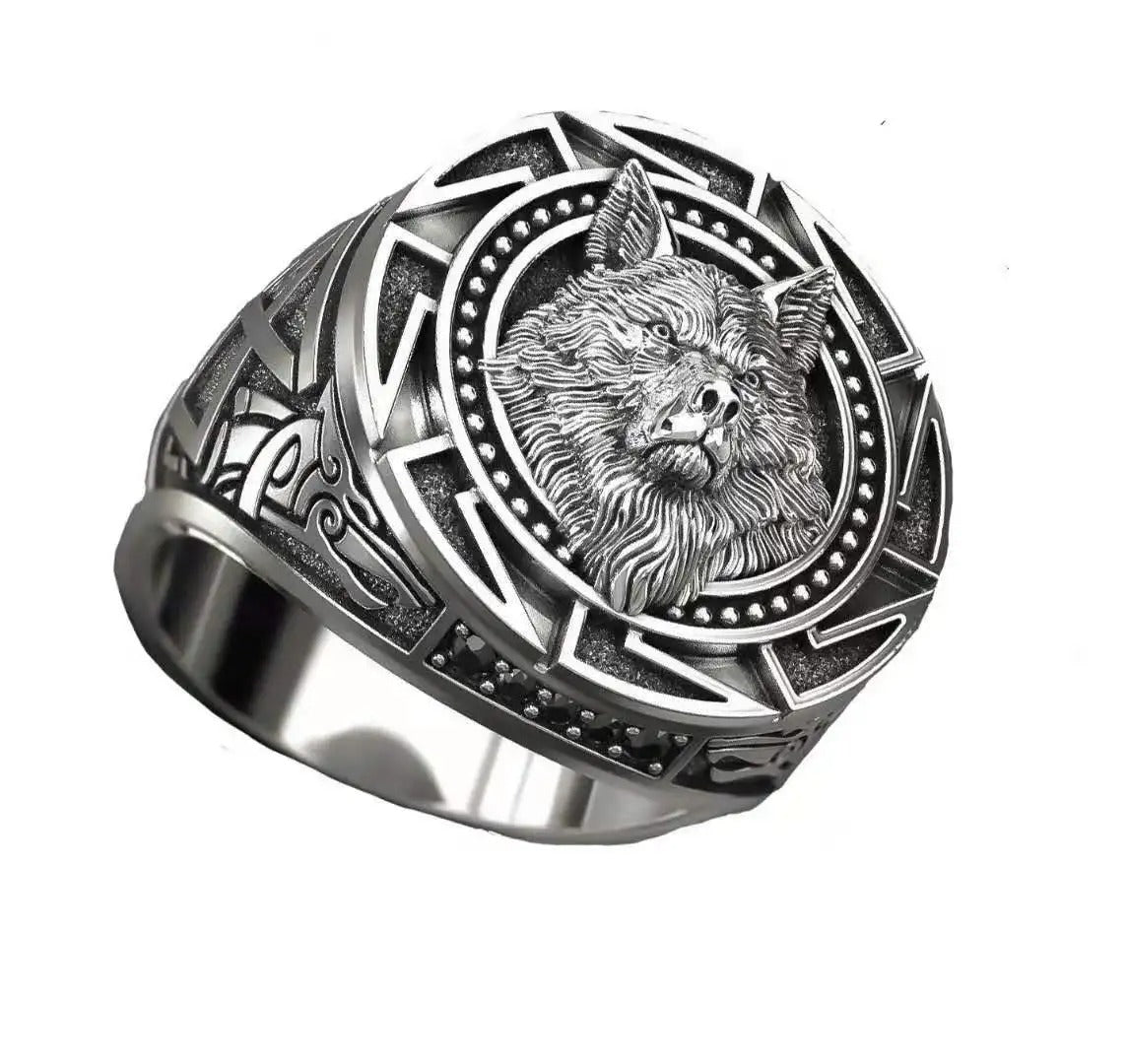 Enzo - Wolfskopf Zeitloser Ring