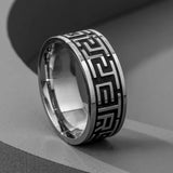 Codey - Zeitloser 8-mm-Muster-Ring