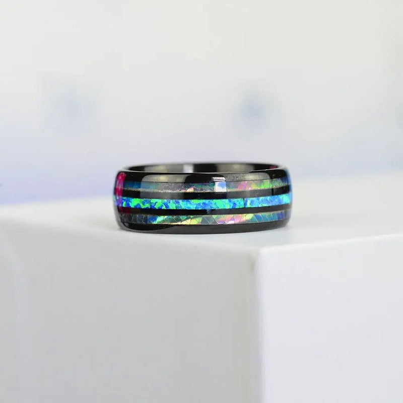 Samuel - Blauer Opal Ring