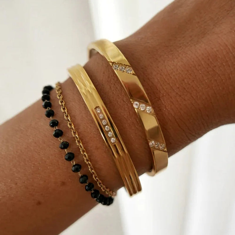 Silvia - Edelstahl Boho-Armband