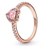 Amaya - Exquisiter Kristall Herz Ring