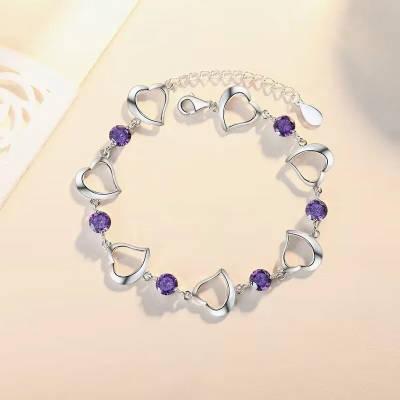 Celeste - Violette Kristall Armbänder