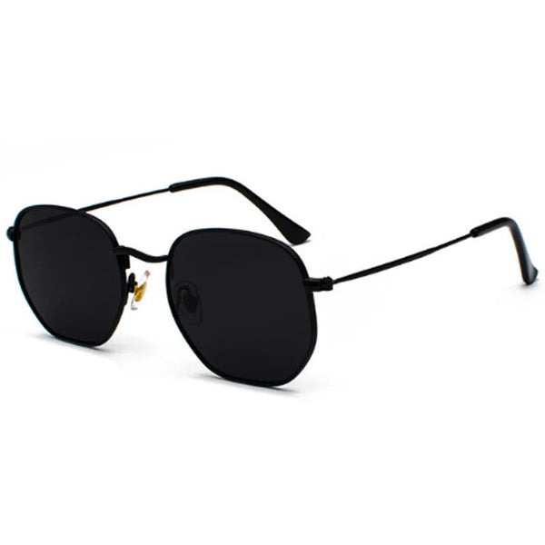 Rhys - Moderne quadratische Metall-Sonnenbrille