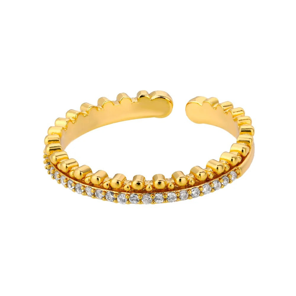 Blessy - Goldener Zirkonia-Ring