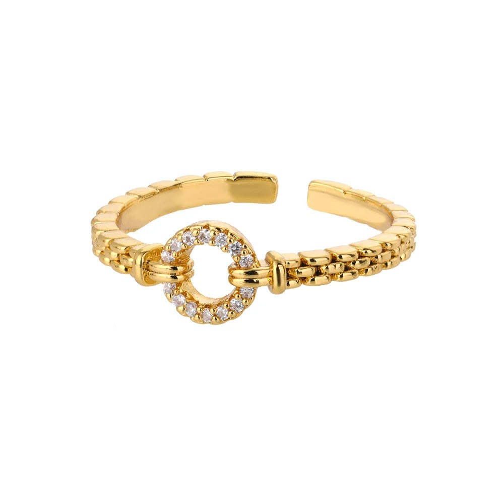 Blessy - Goldener Zirkonia-Ring