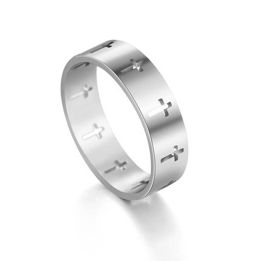 Harper - Frauen Hollow Cross Ring