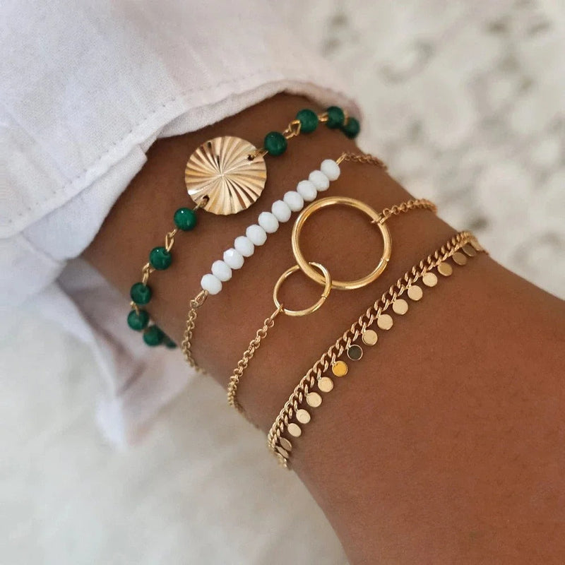 Freya - Boho-Brise Armbandset