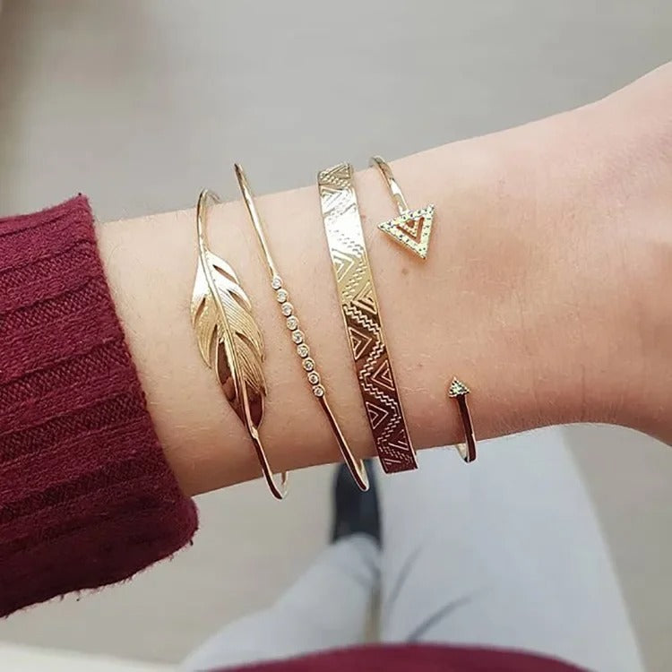 Freya - Boho-Brise Armbandset