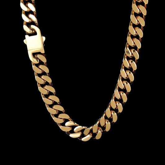 Clyde - Herren Curb Cuban Link Kette Halskette